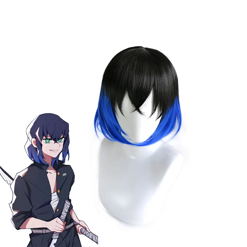 

Парик для косплея Kimetsu no Yaiba Hashibira Inosuke, термостойкие искусственные волосы для мужчин и женщин, из аниме «рассекающий демонов»