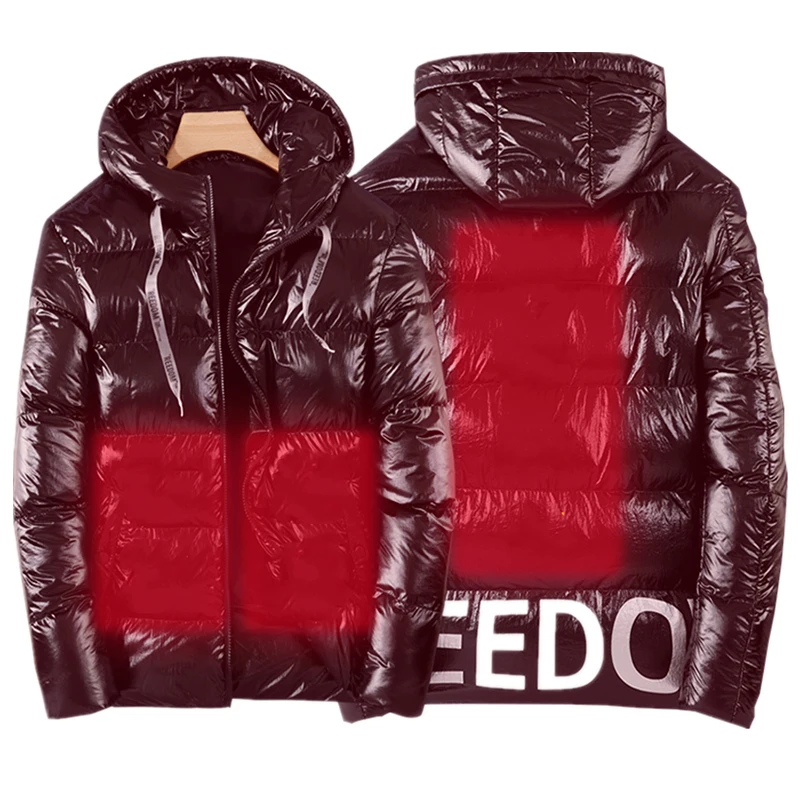 Женская и мужская зимняя куртка с подогревом теплое пальто капюшоном уличное для