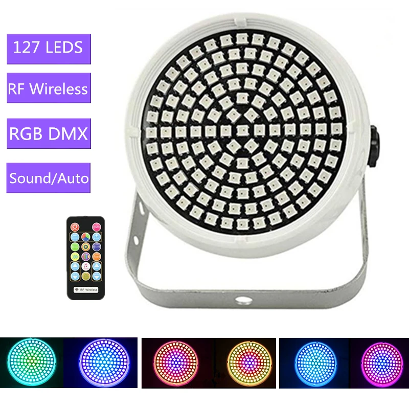 С пультом дистанционного управления 127 шт светодиодов круглый красочный бар КТВ