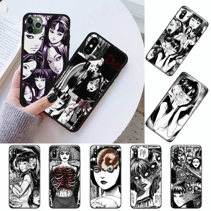 

junji to Japanese horror comic Tomie Phone Case For iphone 12 11 13 7 8 6 s plus x xs xr pro max mini
