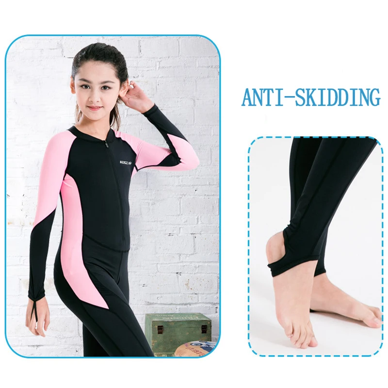 2019 Одна деталь водолазный костюм лайкра гидрокостюм с длинным рукавом детская