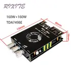 160WX2 Bluetooth 5,0 TDA7498E двойной канал модуль усилителя мощности звука Hifi стерео Настройка высоких и низких басов Amp AUX USB