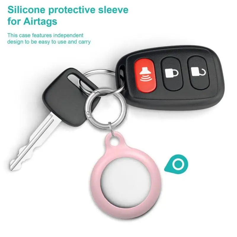 

Liquid Silicone Protective Sleeve For Apple Airtags Anti-lost Device Keychain Protective Sleeve For Apple Locator Tracker