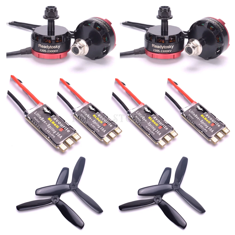 RS2205 2205 2300kv бесщеточный двигатель и оригинальный Littlebee BLHeli s 20A/30A или Little bee Spring ESC