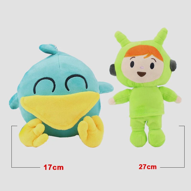 Набор из 2 15-27 см Pocoyo Toys Elly Pato Loula плюшевая кукла Pocoyo собака утка слон мягкие Stufffed куклы животных товары для вечеринки, игрушки - Цвет: A-opp bag