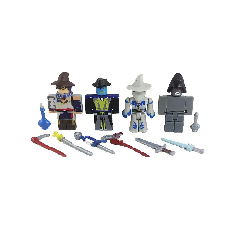 Набор из серии ROBLOX Master of Magic куклы ПВХ 7 см в комплекте 4 + аксессуары игрушки для