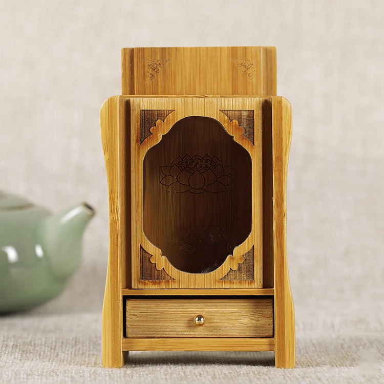 Резьба из самшита домашний декоративный элемент фэн шуй с миниатюрной нишевой