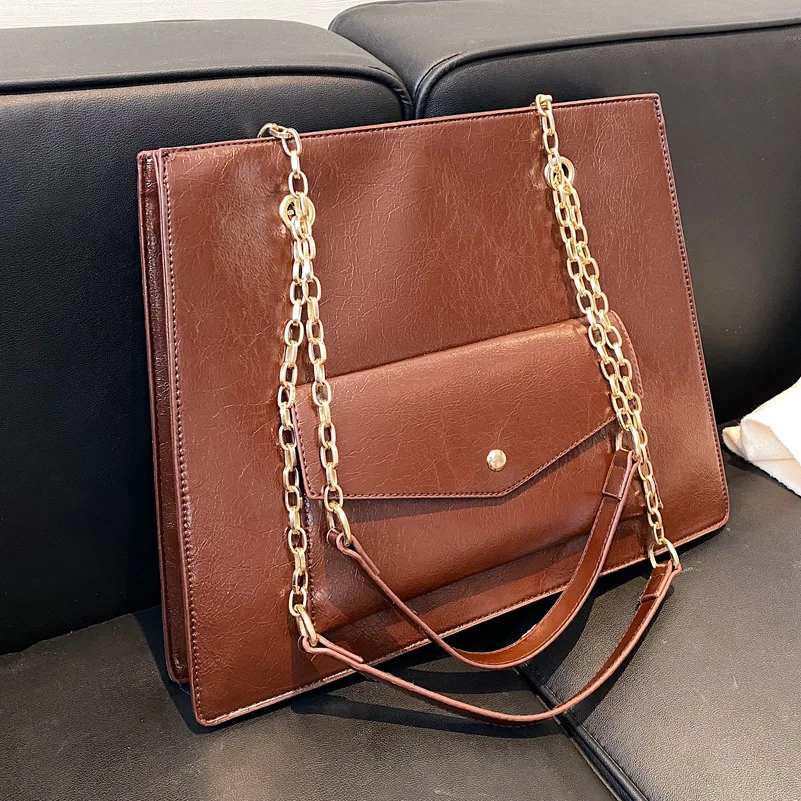 

High-quality Ladies Simple Large-capacity Shoulder Bag Autumn 2021 New Chain Shoulder Portable Fashion Messenger Bag Women