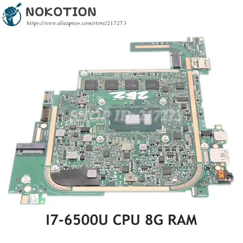 

NOKOTION для Acer Switch Alpha 12 SA5-271 271P материнская плата для ноутбука SR2EZ i7-6500U 8G RAM NBGDQ11006 NBGDQ110066 P2JCC_MB