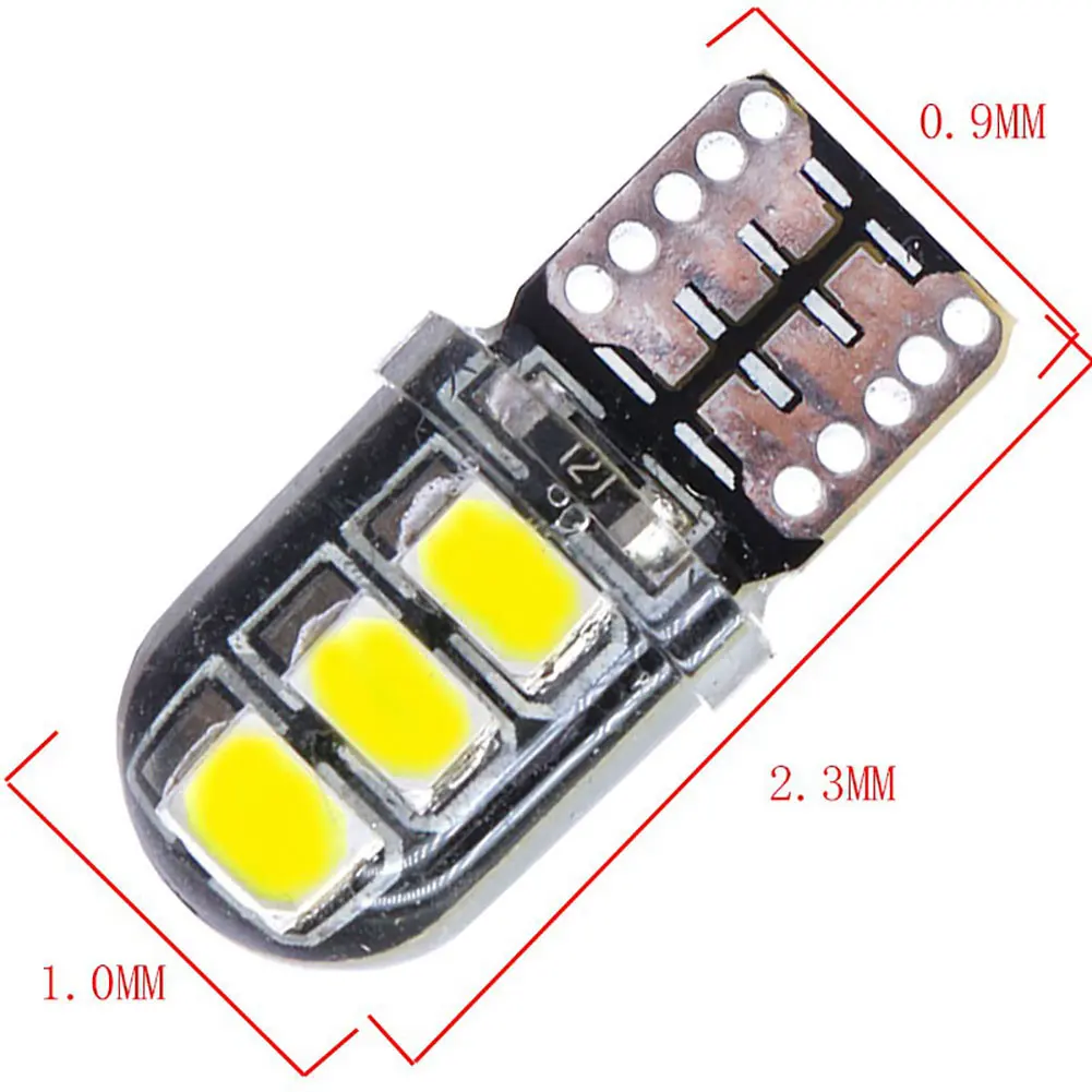 Яркий T10 W5W SMD2835 6-светодиодный силиконовый Водонепроницаемый Автомобиль