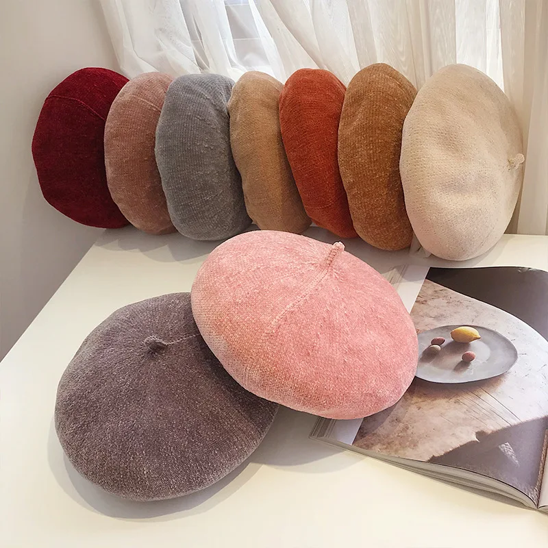 

wool Beret Lady Autumn Winter Warm Hats Female Elegant French FlatPainter Caps Boina para mujer sombreros pour femme Bonnet girl