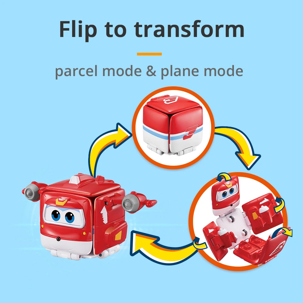 Супер Крылья 6 типов переворачивающийся сюрприз упаковка экспресс самолет блоки