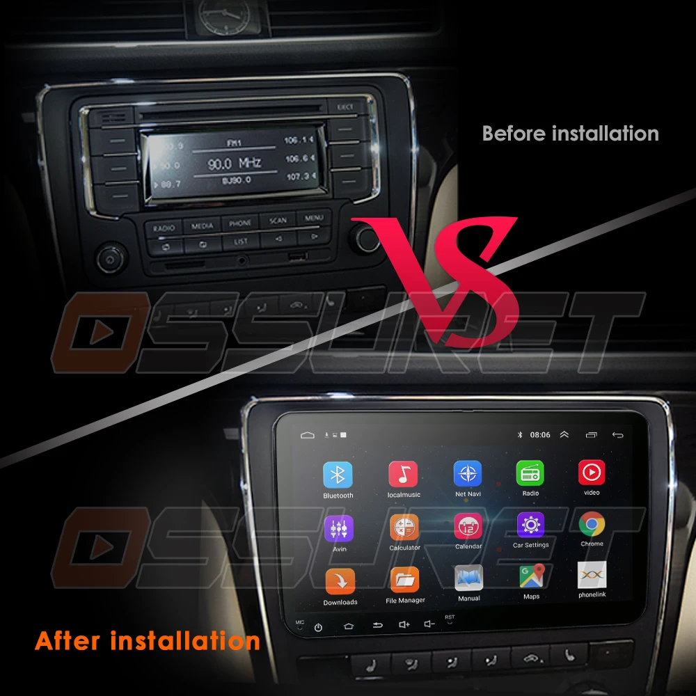 Автомагнитола 2 Din Авто Стерео gps Android 9,0 9 ''экран для V W/Volkswagen/POLO/Golf/Skoda/Octavia/Seat/Leon gps 4G DAB DVR OBD