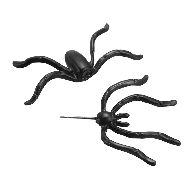 1 шт. панк черный паук крупные серьги готические Преувеличенные насекомое