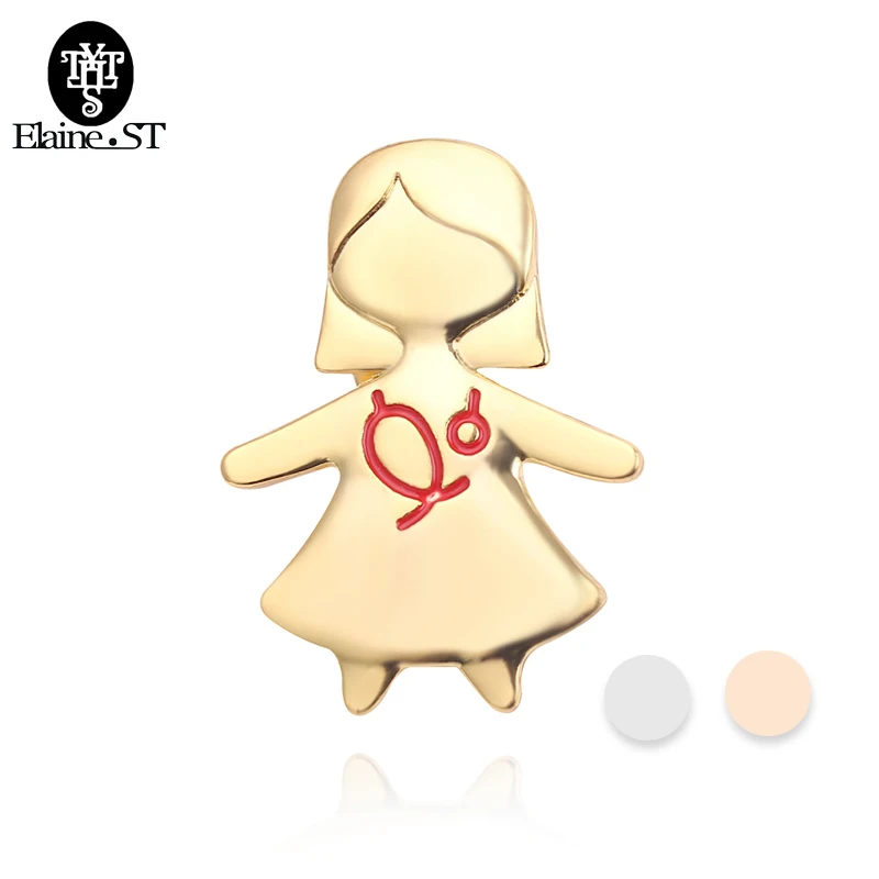 Симпатичная мультяшная Брошь медсестры модный значок булавки ювелирные изделия