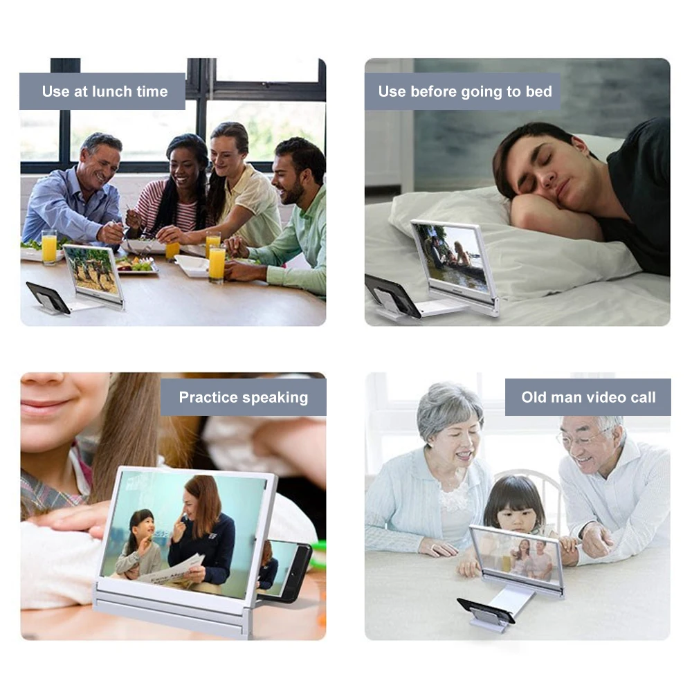 1 шт. мобильный увеличитель для экрана телефона Защита глаз дисплей 3D видео экран