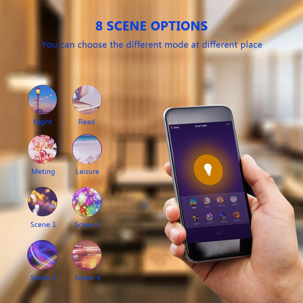 Tuya Smart Life APP затемнения GU10 Wi Fi RGB Светодиодный лампочки голос Управление по Echo Alexa