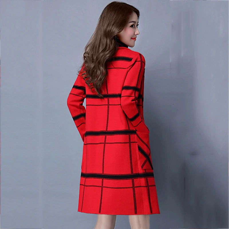 New Herf Winter Used Vest Jas Female Elegant sleeves loose Plate size sweater jacket YM811 |