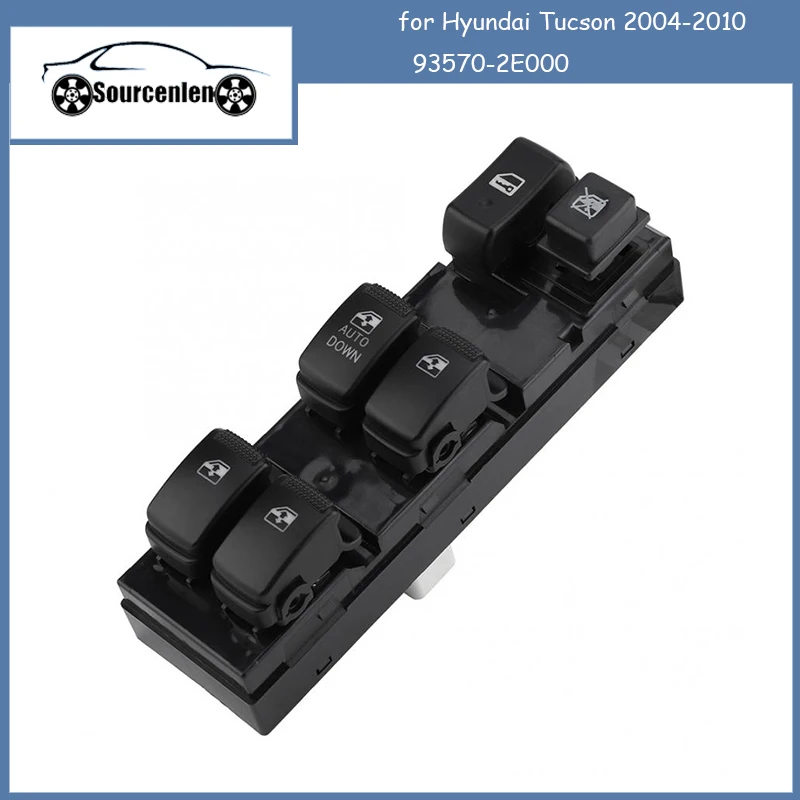 

Power Master Window Control Switch Button for Hyundai Tucson 2004 2005 2006 2007 2008 2009 2010 93570-2E000 Power Window Switch