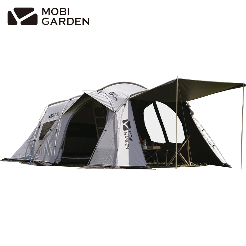 Палатка Mobigarden на 3 4 человек Большая водонепроницаемая и солнцезащитная для