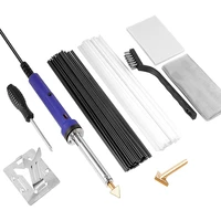plastic welding kit with rodsreinforcing meshhot iron standand wire brush for cars diy arts and crafts surface repair