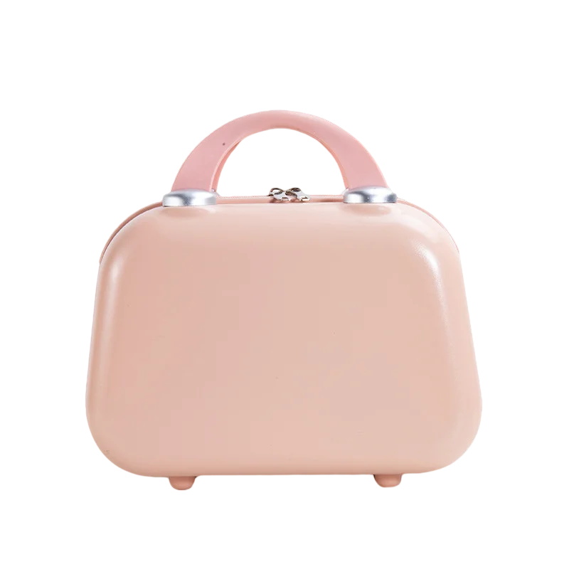 

2020 New Design 14 Inch Suitcase For Women Makeup Case High Quality PC Material Fashion Mini Luggage Portable Cosmetic Case