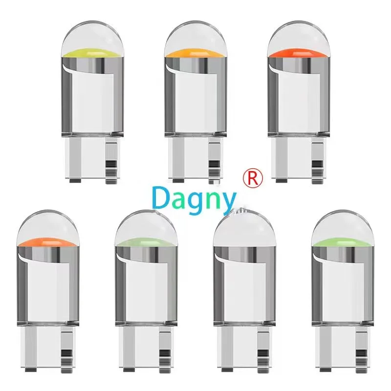 

100Pcs W5W T10 2825 168 192 COB LED Car Bulbs 12V DC License Plate Light Turn Signal Dome Lights Parking Lamp