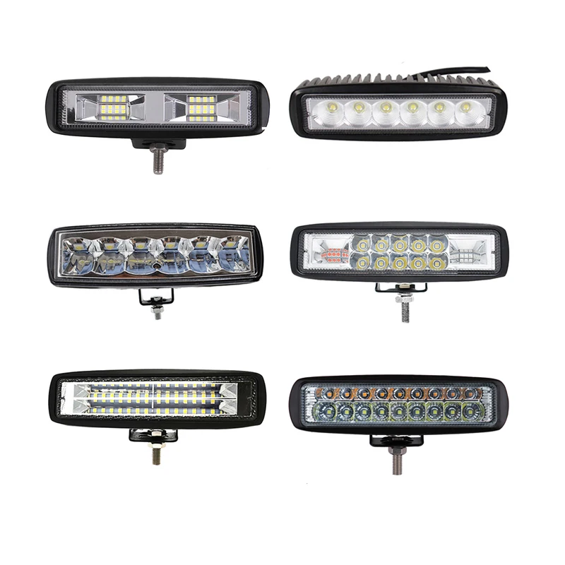 Цельнокроеное платье тонкий 6 дюймовый светодиодный бар рабочий светильник 18 Вт