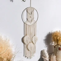 macrame wall hanging dream catchers boho handmade woven leaves tapestry for kids room wedding decoration ornament