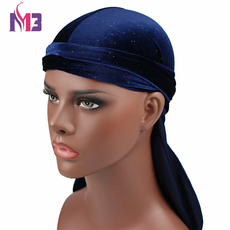 Блестящие вельветовые durag bandan мягкая популярная шапка|Мужская Skullies & шапочки| |