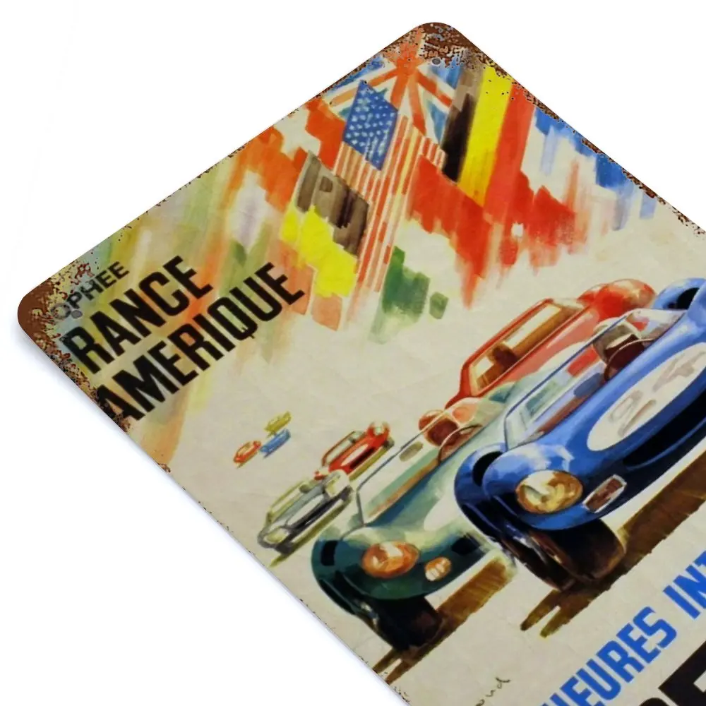 

US Road Racing Championship Laguan Seca Printed Vintage Metal Poster Home Pub Bar Garage Wall Decoration Tin Sign Plaque Decor