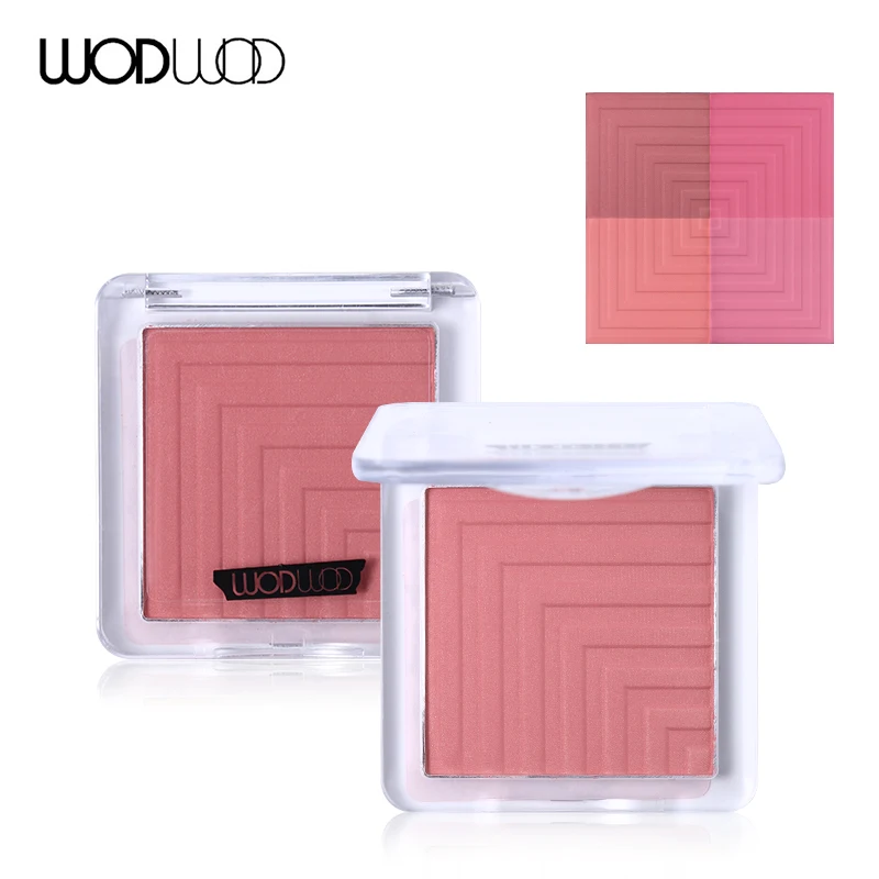 Wodwod 4 вида цветов персиковая щётка Румяна для макияжа лица Палитра натуральные