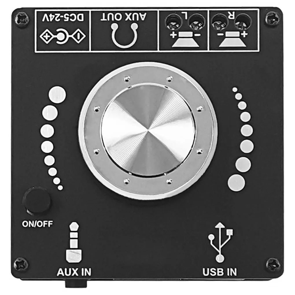 

ZK-502M Mini Bluetooth 5.0 50WX2 Wireless Audio Power Digital Amplifier Board Stereo Amp AUX USB U-disk