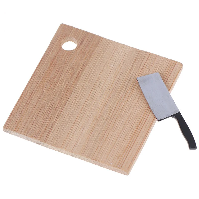 

M02-X028 детский подарок игрушка 1:12 кукольный домик мини миниатюрная мебель rement металлический нож разделочная доска 1 шт.