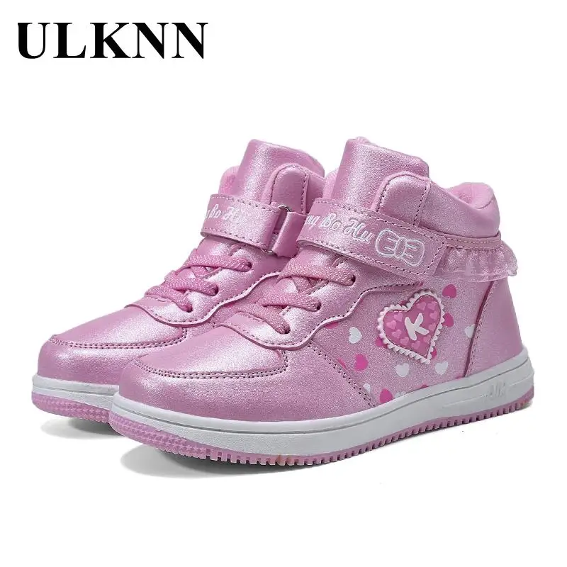 

Children's Girls Sneakers Boots Winter Shoes For Kids Girls Non-slip Kids Boys Fashion Boot Waterproof Black Flat Shoes Plush