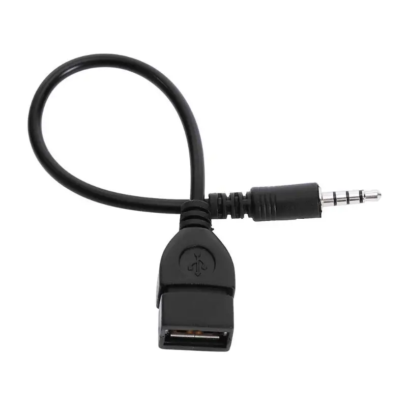 Aux кабель аудиоразъем 3 5 мм штекер USB 2 0 гнездо AUX стерео аудио адаптер для