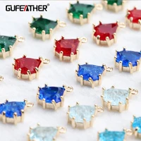 gufeather m526jewelry accessories18k gold platedpass reachnickel freediy zircon pendantdiy earringjewelry making6pcslot
