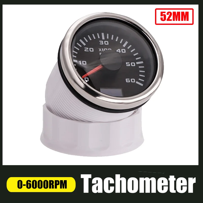 Тахометр 52 мм 0 3000/ 4000 об/мин с ЖК дисплеем|Тахометры| |