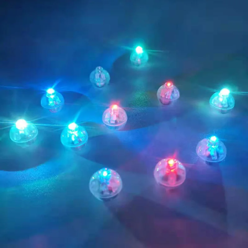 Круглые светодиодные шарики вспышки мини для фонариков рождественские