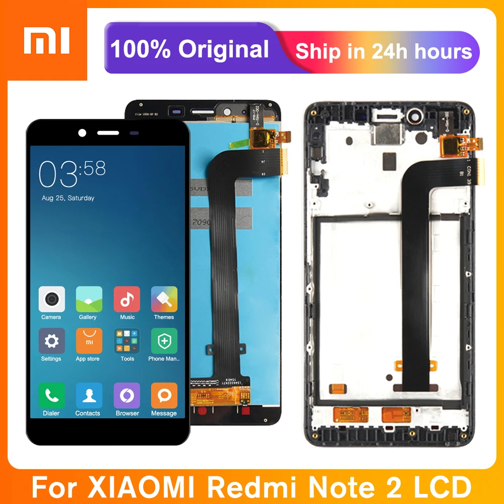 100% протестированный экран для Xiaomi Redmi Note 2 ЖК-дисплей с сенсорным экраном и