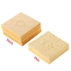 60 мм * 60 мм желтый паяльник наконечник сварочная Чистящая губка прокладки высокая температура паяльная переработка аксессуары