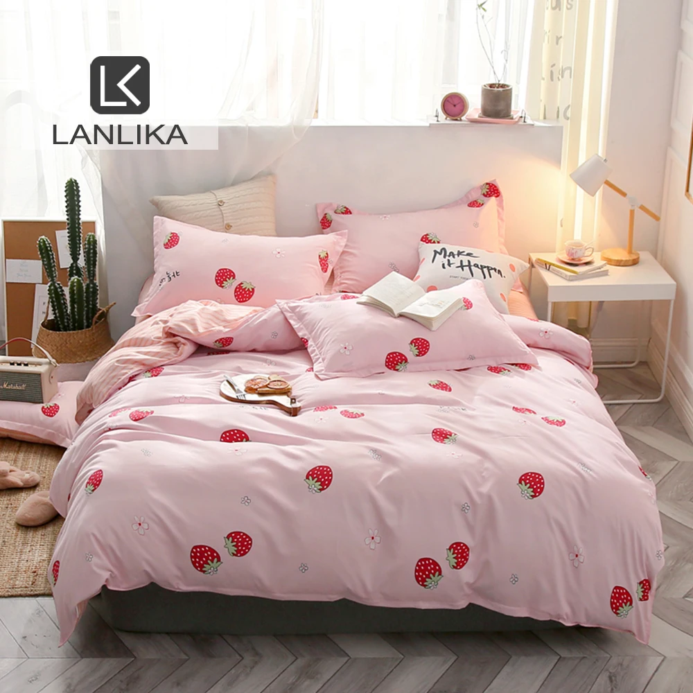 Lanlika Комплект постельного белья одеяло пододеяльник простыня эластичное