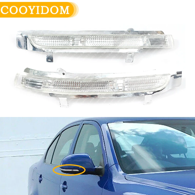 Автомобильное левое правое зеркало заднего вида Светодиодный светильник с