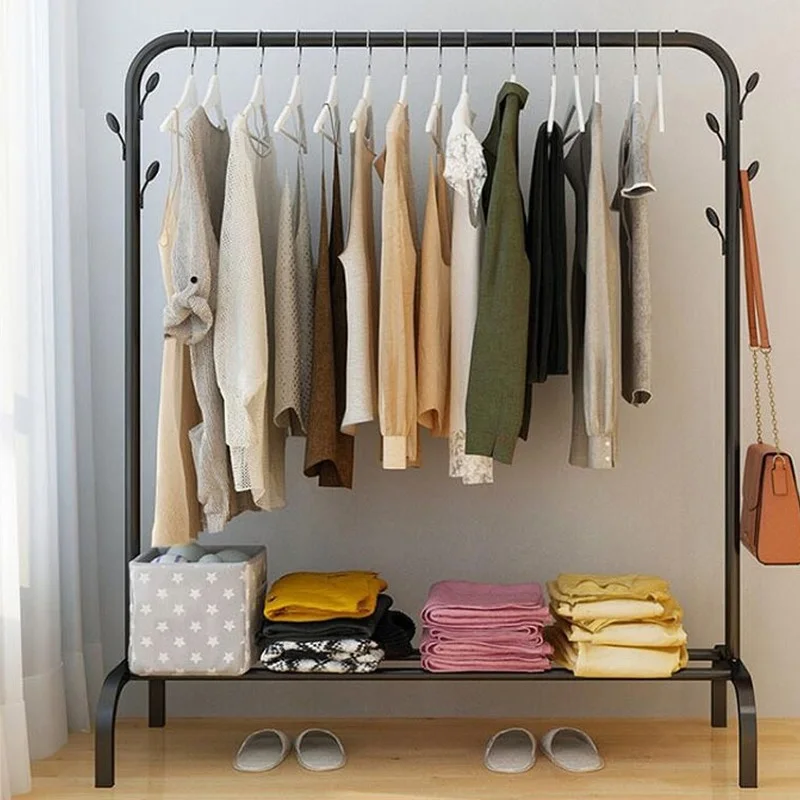 Металлическая стойка для хранения одежды шляпы вешалка пальто напольная
