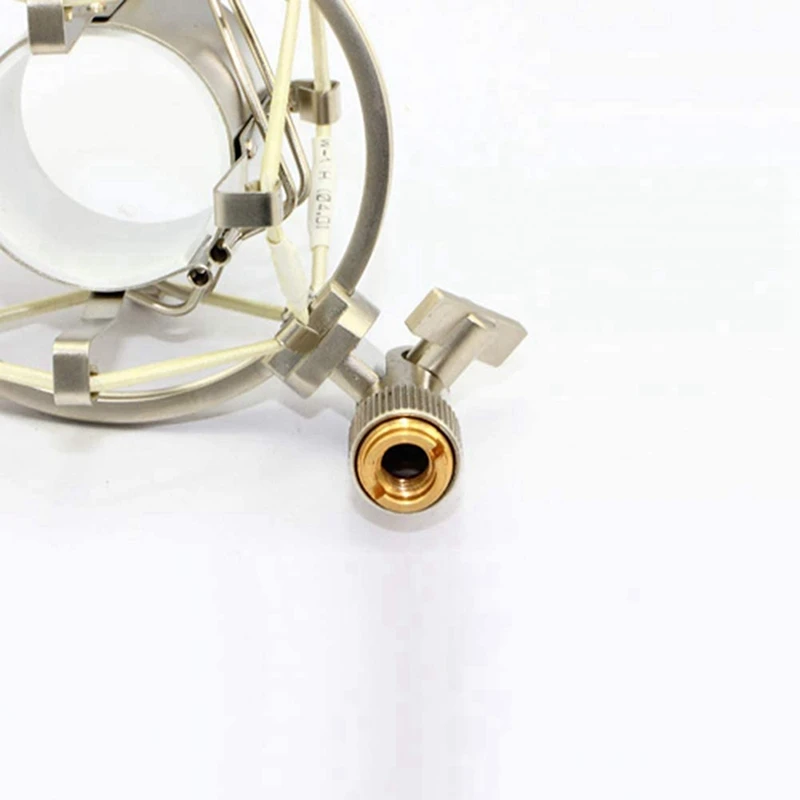 12 шт. Женских резьбовых гайки адаптеров винтовые держатели для микрофона стойки Золотые и Серебряные.