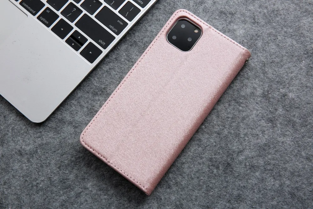 Для iPhone 7 чехол, кожаный Шелковый Магнитный Флип-кошелек, чехол для iPhone 11 Pro Max 7 8 Plus 6S X XS XR XS Max, чехол с карманом для карт