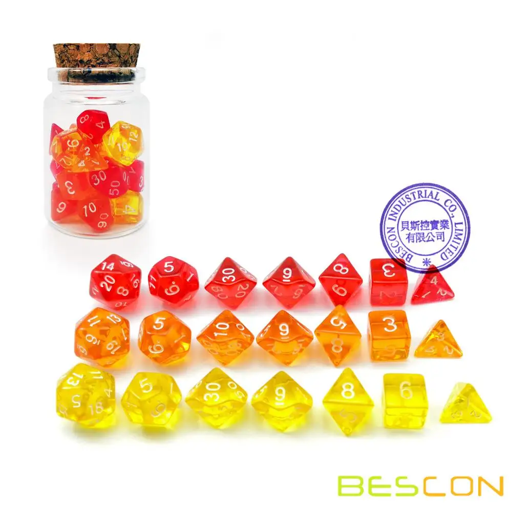 Bescon мини кубики набор драгоценных камней 21 шт. драгоценный камень многогранные