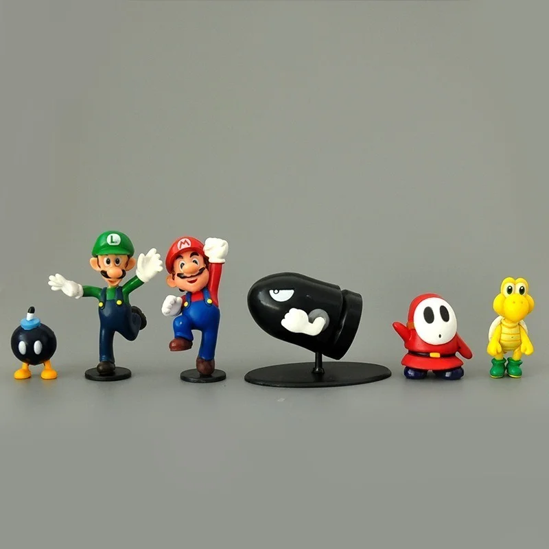 Новые Фигурки героев Super Mario Bros Odyssey из ПВХ игрушки Yoshi Peach Принцесса Луиджи