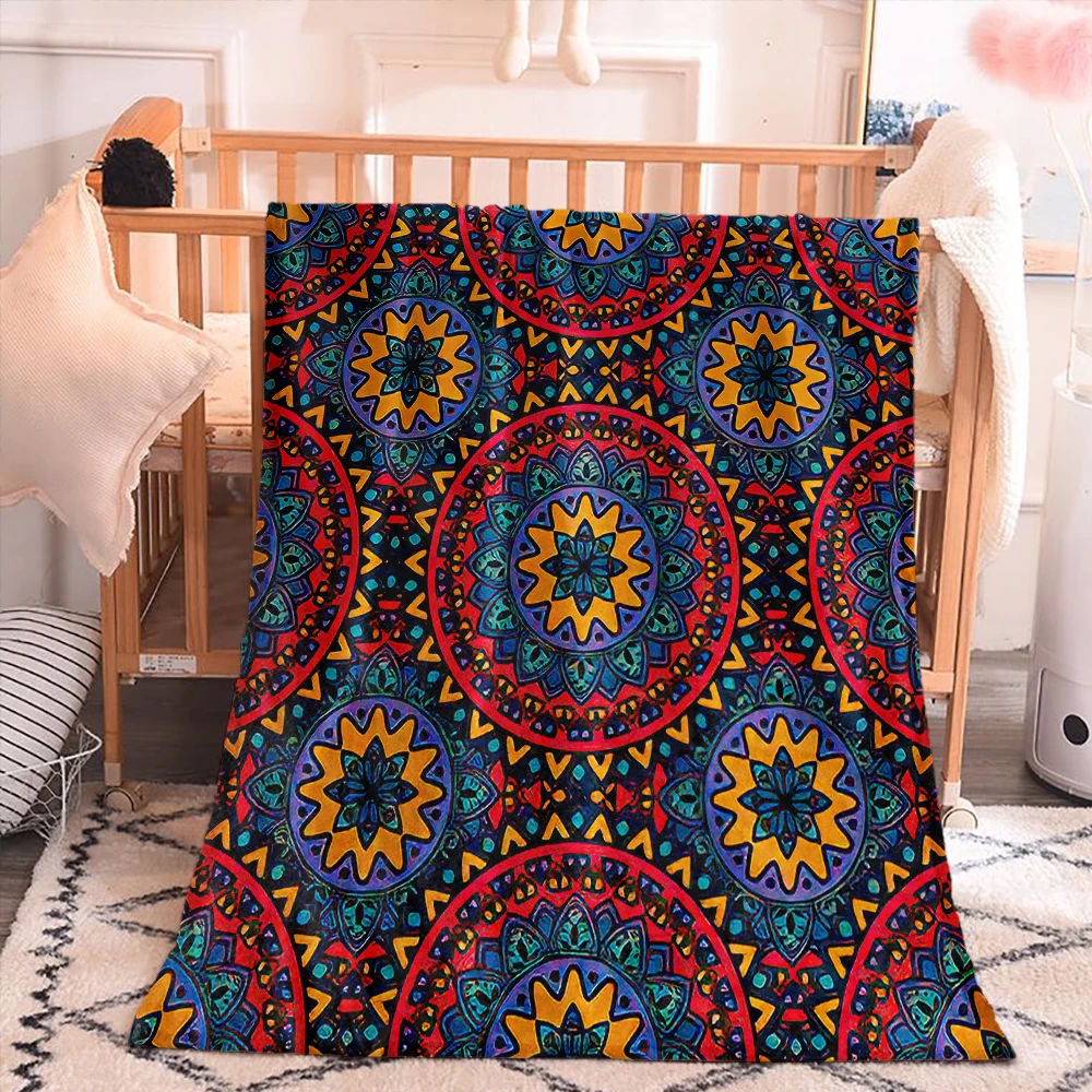 Economici Decorazioni Per La Casa Arredamento In Stile Europa Orientale Stampa 3D Coperta Mandala Personalizzata Singolo Appartamento Della Boemia Soggiorno Divano Coperta