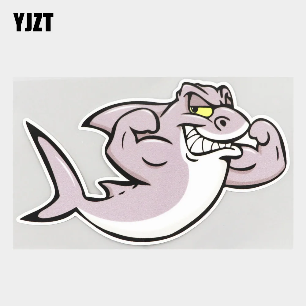 

YJZT, 16,4 см × 9,9 см, крутая наклейка с фотографиями акул, ПВХ автомобильная наклейка 11C-0610